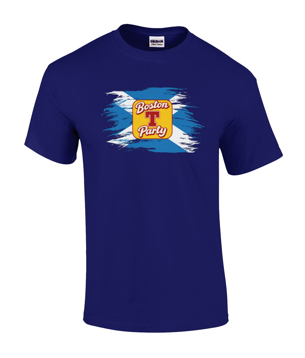 Funny Scottish Boston T-Party graphic t-shirt