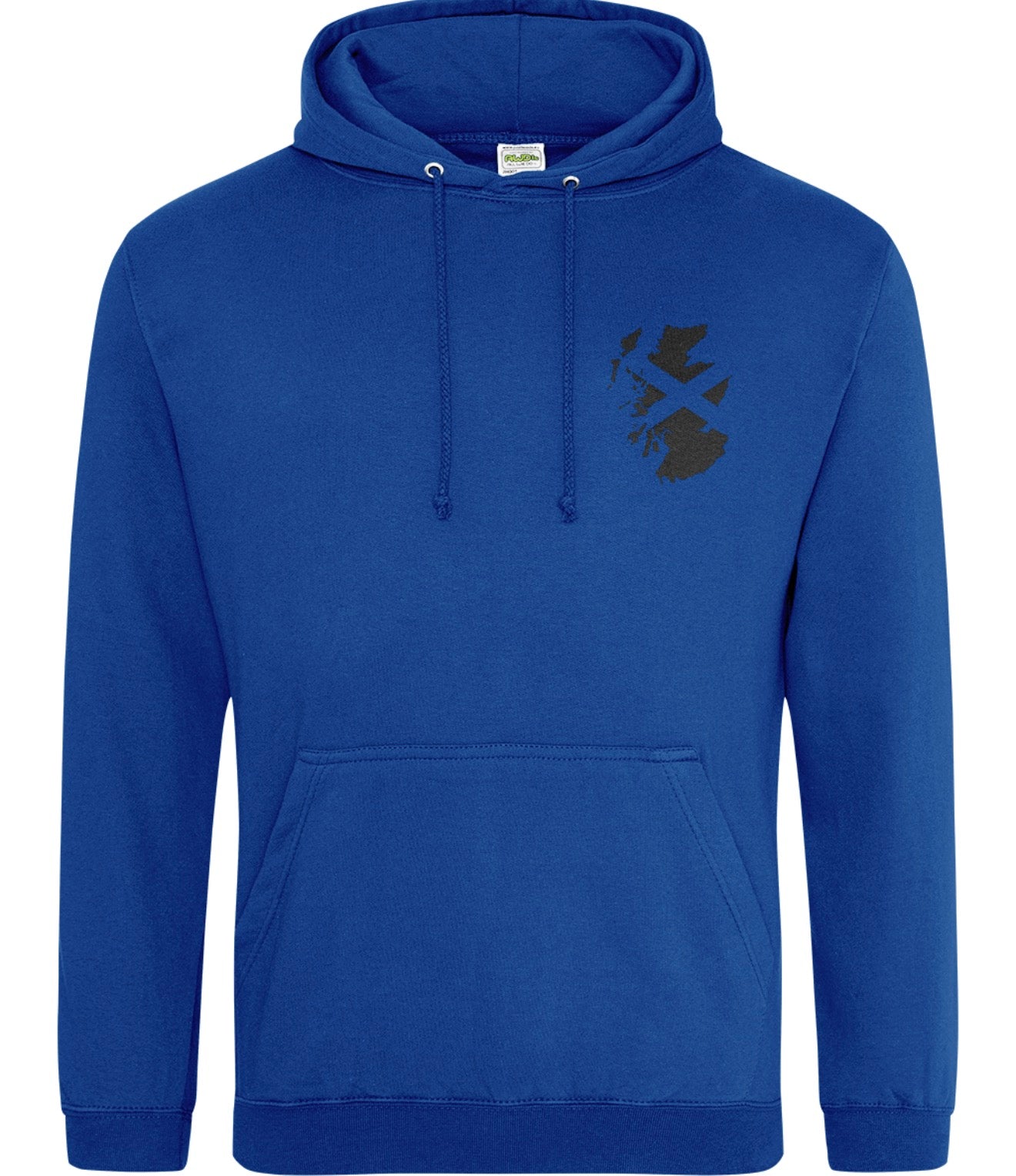 Front Scotland Map Design Hoodie